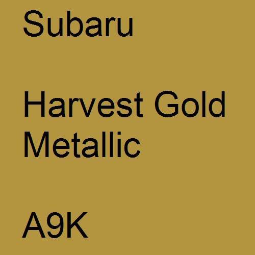 Subaru, Harvest Gold Metallic, A9K.